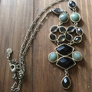 ⭐️3-$20 Vtg green, gold necklace